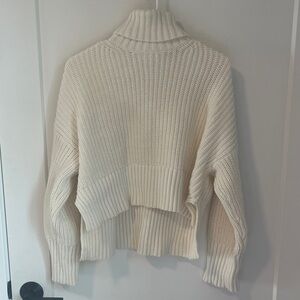 Madewell Cream Cowl Neck Sweater